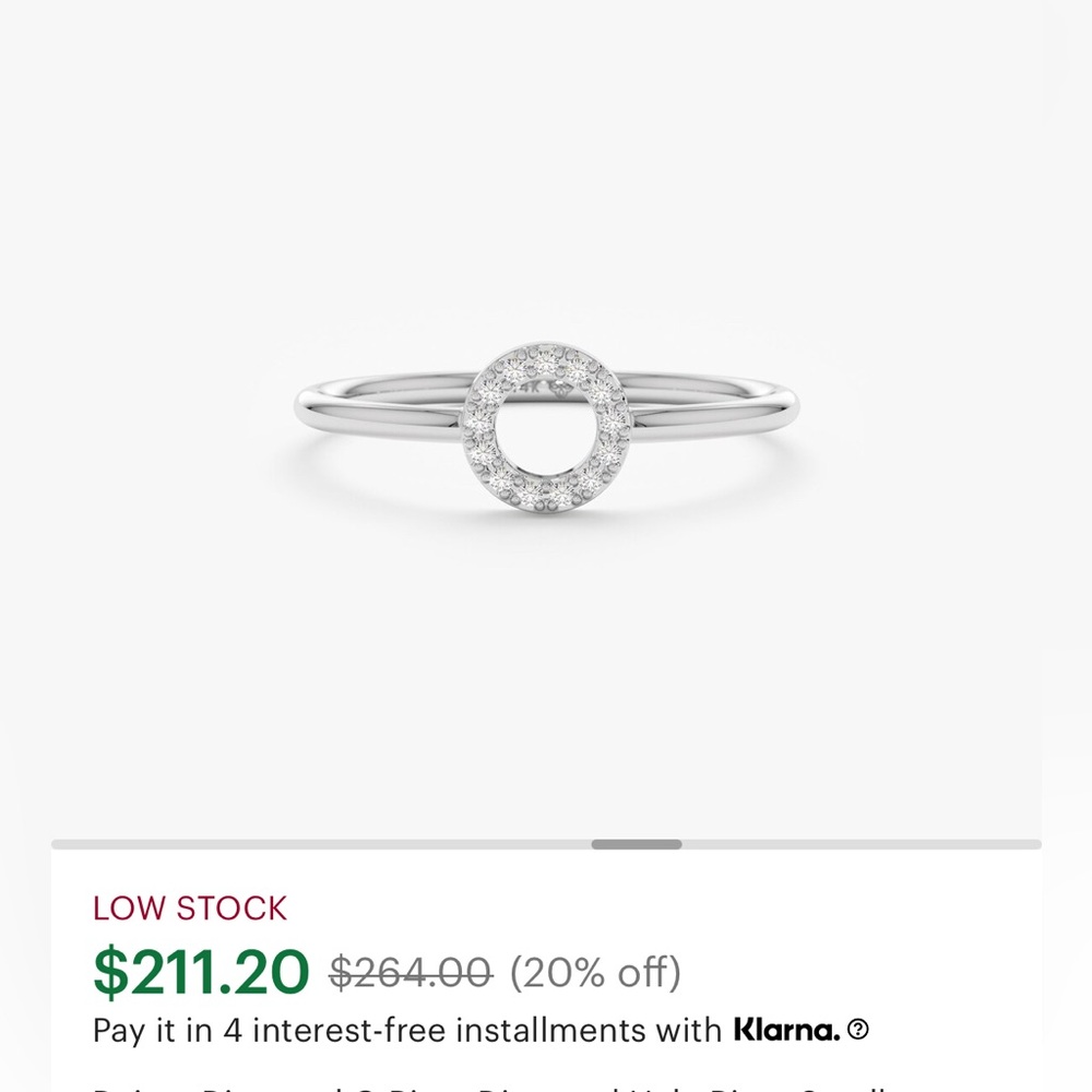 Size 7 14k and diamond halo ring